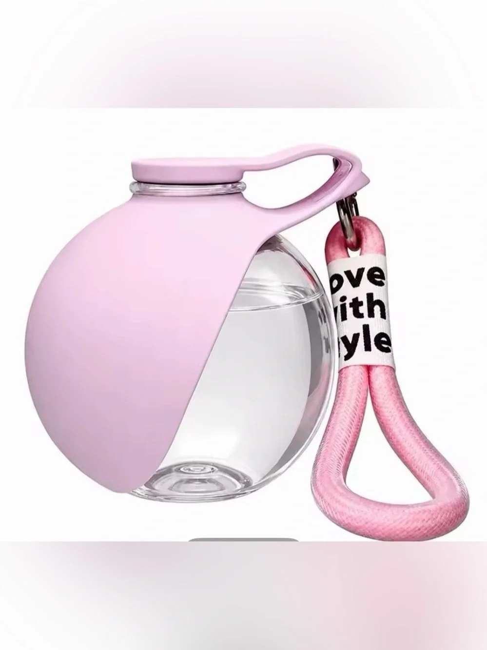 2-in-1 Portable Dog Water Bottle with a Foldable Silicone Bowl.